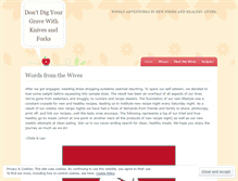Tablet Screenshot of dontdigyourgravewithknivesandforks.com